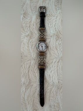 Brighton Two-Tone Silver and Gold Women's Bracelet Watch